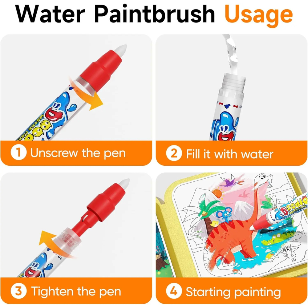 Livros de pintar com água (Water Painting Books)