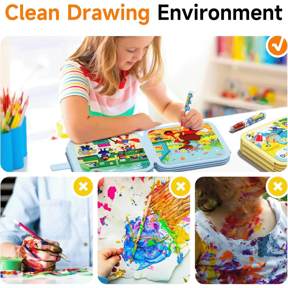 Livros de pintar com água (Water Painting Books)